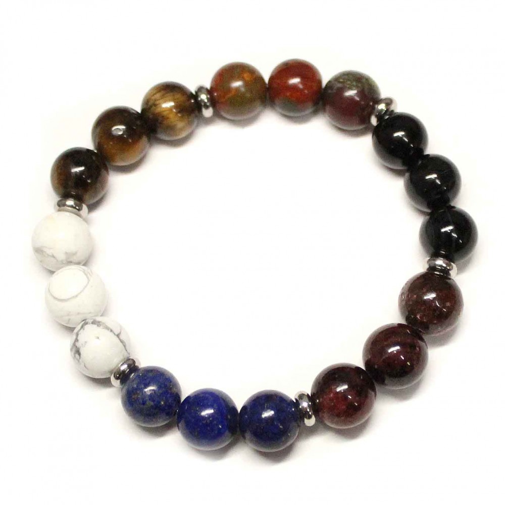 Magnesite/Lazurite/Garnet/Agate/Jasper/Tiger Eye (001010) 